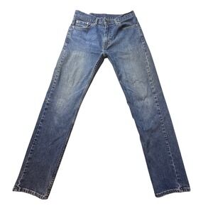 Levi's 505 Jeans Mens 33x34 (32x31) Blue‎ Regular Fit Straight Leg Stretch Denim